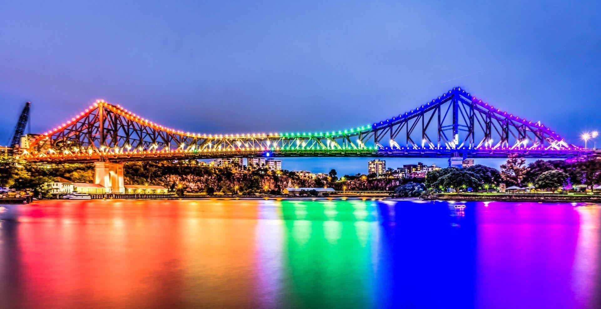 Iconic Bridges Illuminated in Pride colours